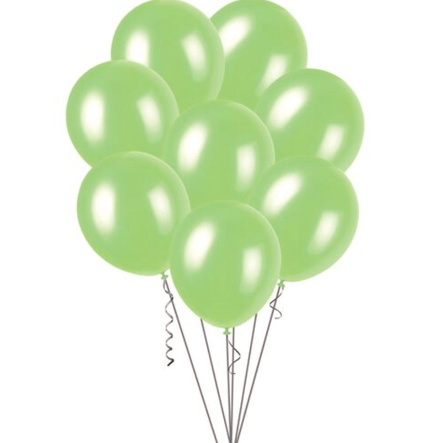 Lime Green Pearl Balloons 30cm (Pack of 100) - The Party Marketplace