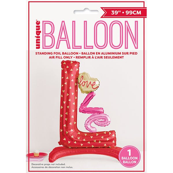 "Love" Standing Foil Balloon 99cm - The Party Marketplace