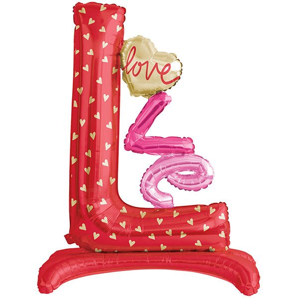 "Love" Standing Foil Balloon 99cm - The Party Marketplace