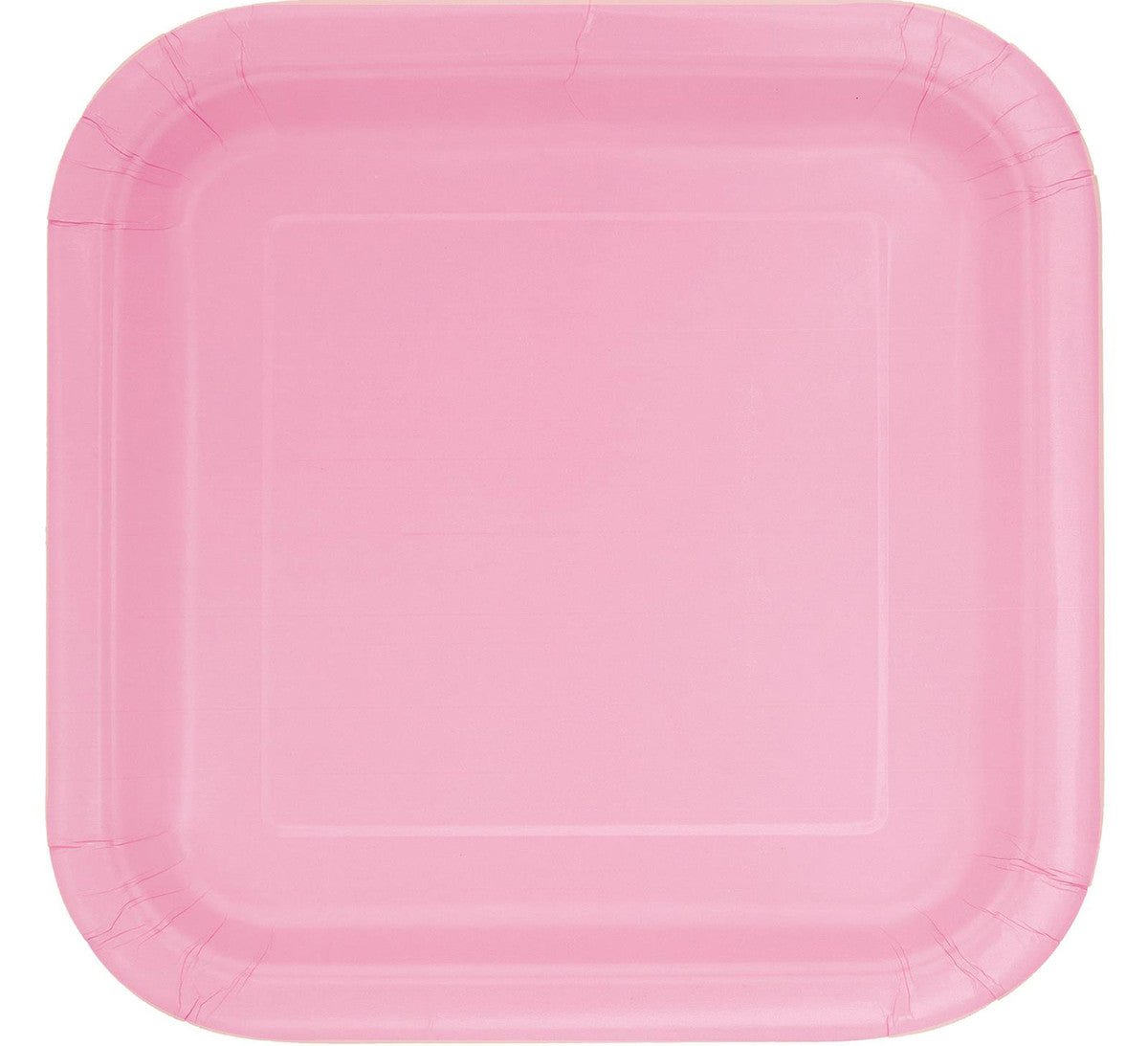 Lovely Pink Square Paper Plates 23cm (Pack of 8) - The Party Marketplace