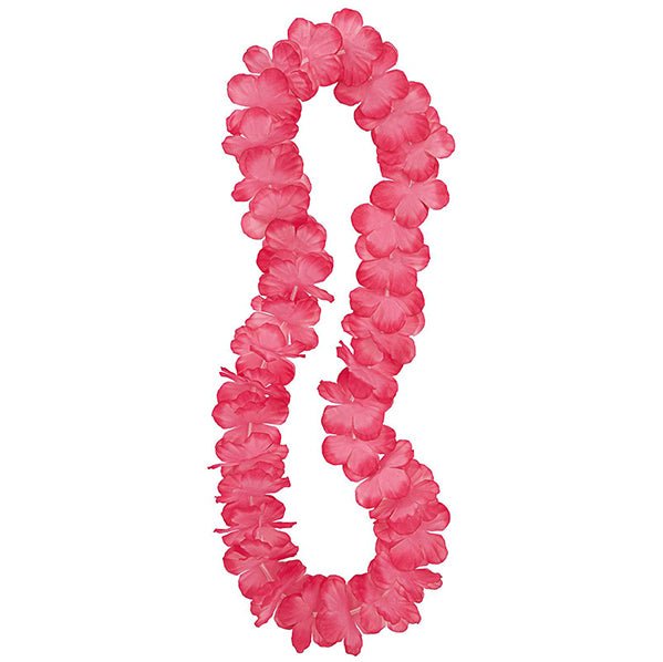 Luau Flower Lei 106cm - Hot Pink - The Party Marketplace