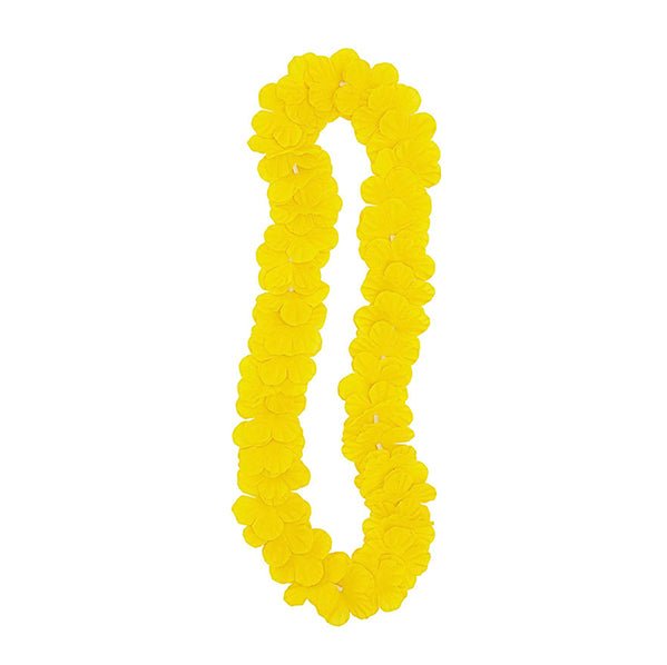 Luau Flower Lei 106cm - Yellow - The Party Marketplace