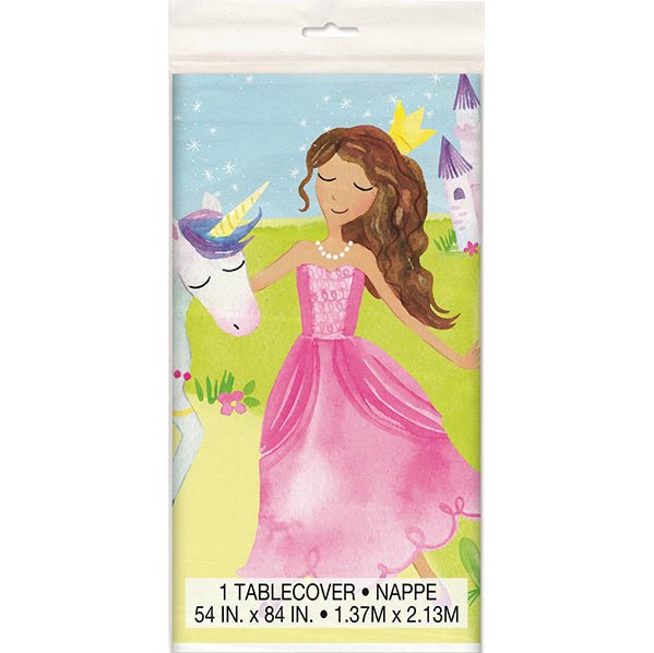 Magical Princess Printed Tablecover 137cm x 213cm - The Party Marketplace
