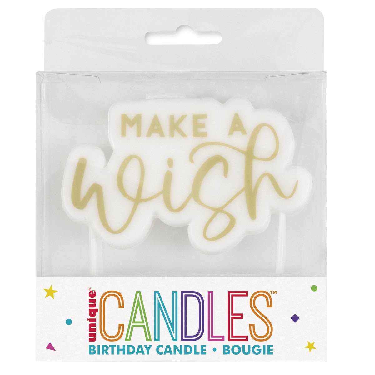 "Make A Wish" Large Pick Candle - The Party Marketplace