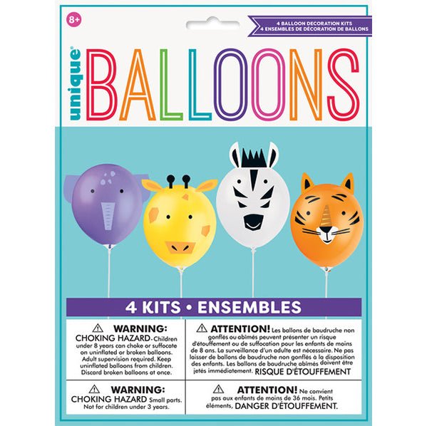 Make Your Own Balloon Kit - Animal (4 kits) - The Party Marketplace