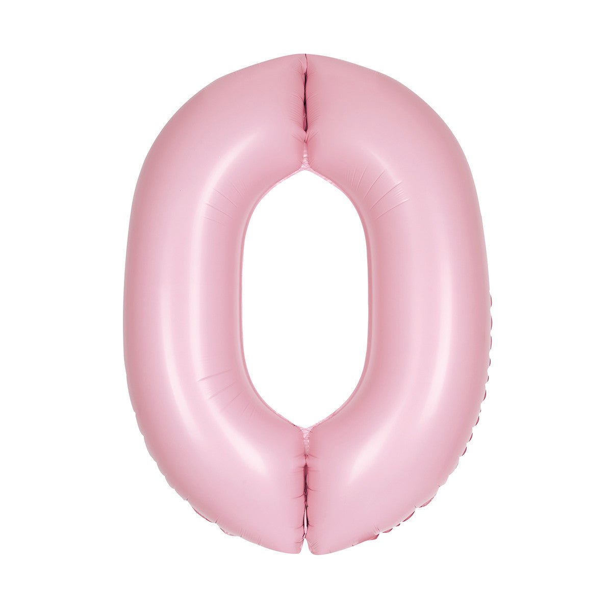 Matte Lovely Pink "0" Numeral Foil Balloon (86cm) - The Party Marketplace