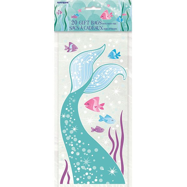 Mermaid Cello Bags (Pack of 20) - The Party Marketplace