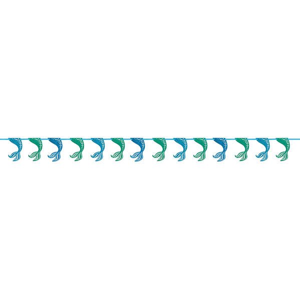 Mermaid Glitter Garland (2.74m) - The Party Marketplace