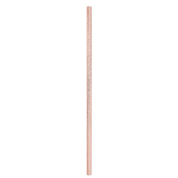 Metallic Rose Gold Foil Paper Straws (Pack of 10) - The Party Marketplace