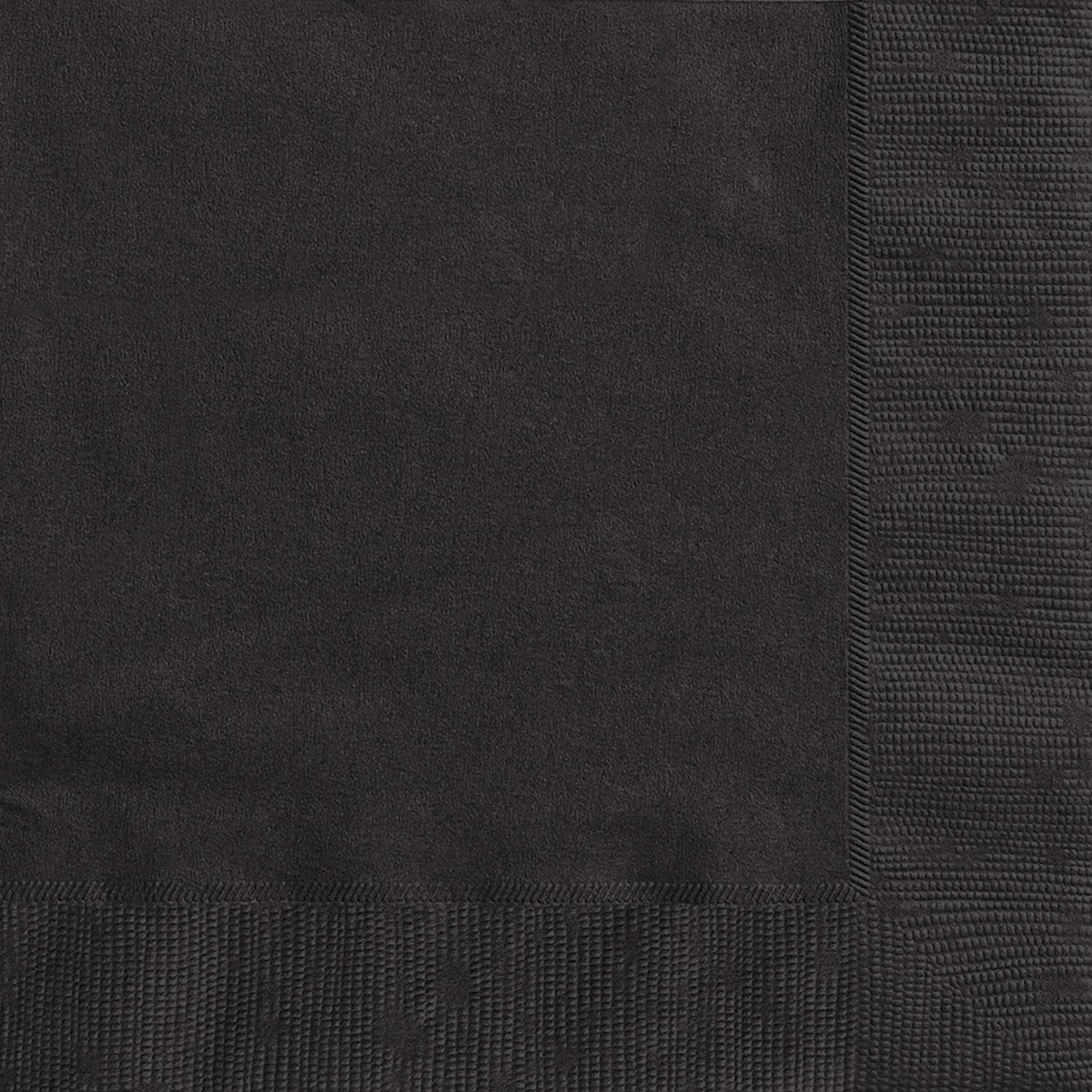 Midnight Black Luncheon Napkins (Pack of 20) - The Party Marketplace