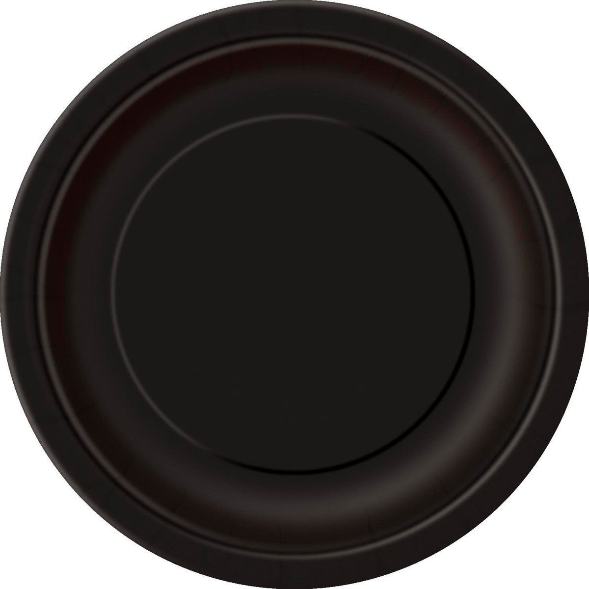 Midnight Black Paper Plates 18cm (Pack of 8) - The Party Marketplace