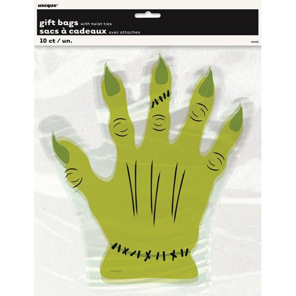 Monster Hand Cello Bags (Pack of 10) - The Party Marketplace