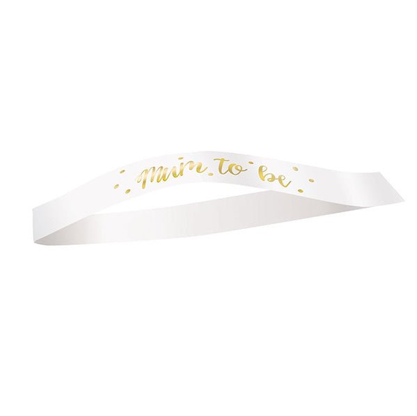 "Mum To Be" Foil Stamped Satin Sash - The Party Marketplace