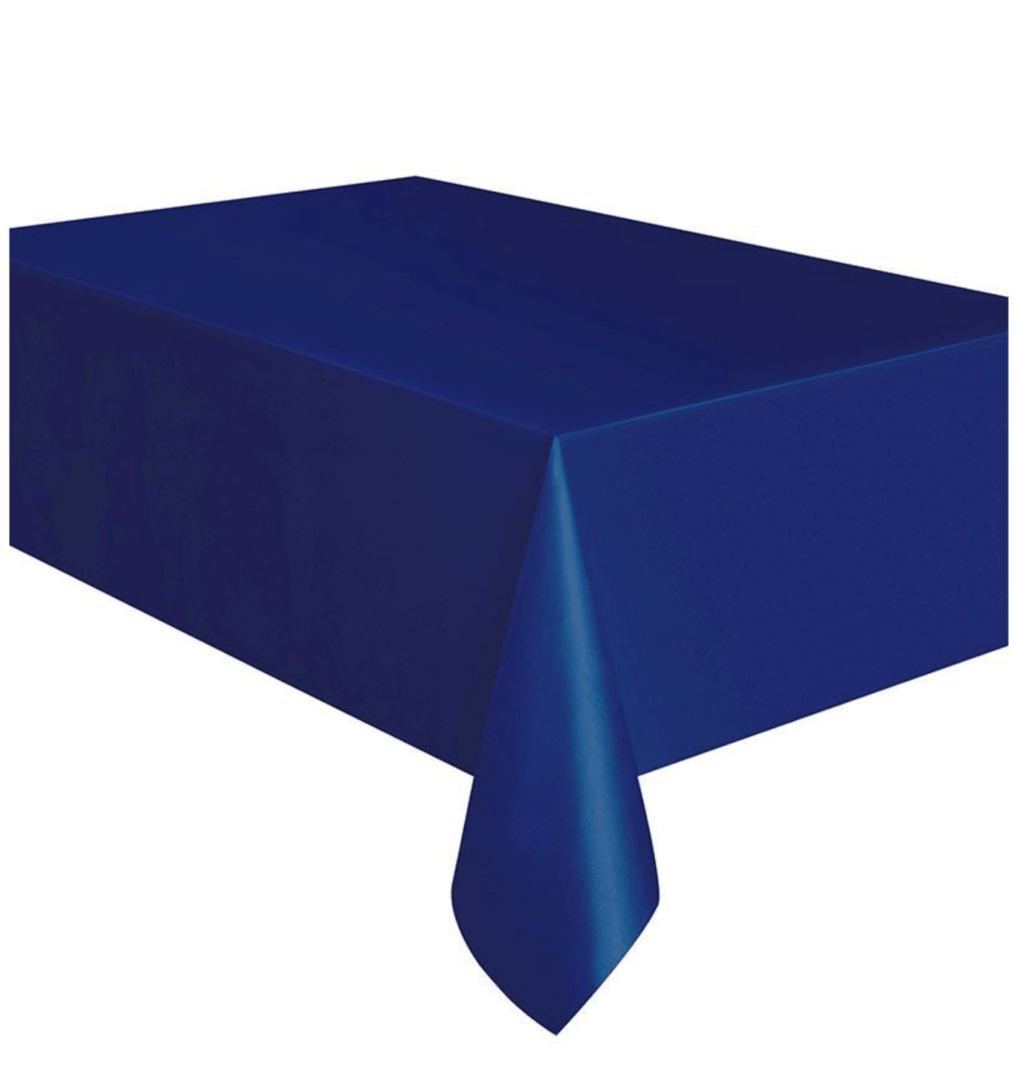Navy Blue Rectangular Plastic Tablecover 137cm x 274cm - The Party Marketplace