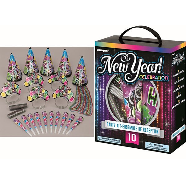 New Year Party Kit - Celebrate (for 10) - The Party Marketplace