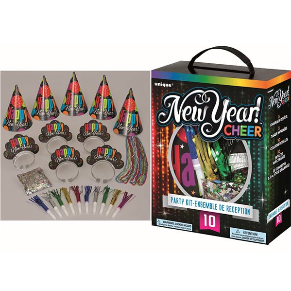 New Year Party Kit - Cheer (for 10) - The Party Marketplace