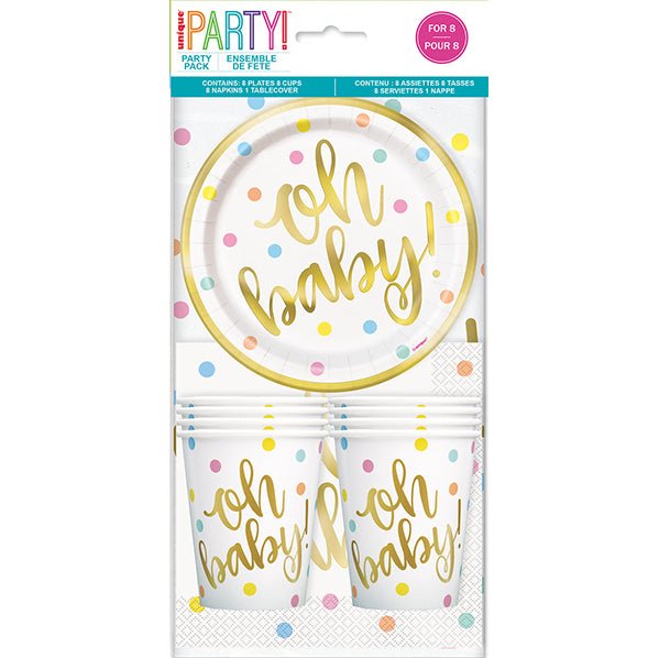 "Oh Baby" Party Pack (For 8) - The Party Marketplace