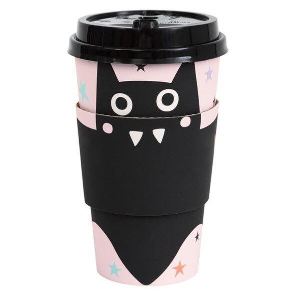 Pastel Hauntings Coffee Cups With Lids & Sleeves 473ml (Pack of 8) - The Party Marketplace