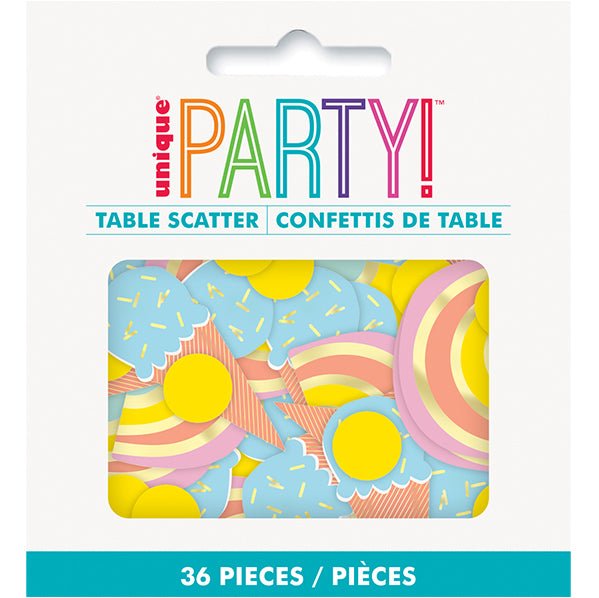 Pastel Ice Cream Table Scatter Pieces (Pack of 36) - The Party Marketplace