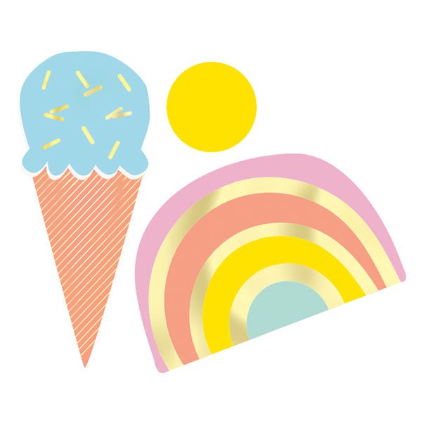 Pastel Ice Cream Table Scatter Pieces (Pack of 36) - The Party Marketplace