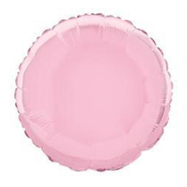 Pastel Pink Round Foil Balloon 45cm - The Party Marketplace