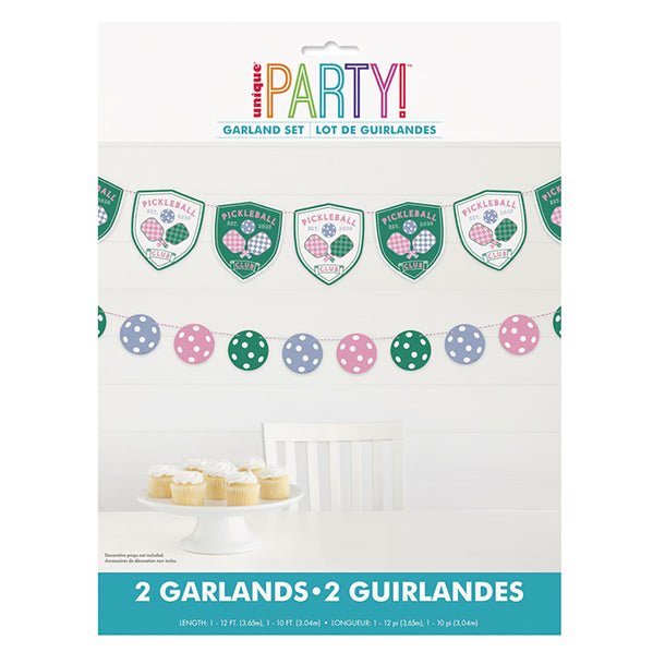 Pickleball Club Garland Set - 2 Piece (2.65m) - The Party Marketplace