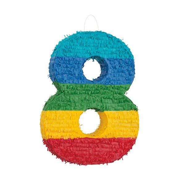 Piñata - Rainbow Number 8 - The Party Marketplace