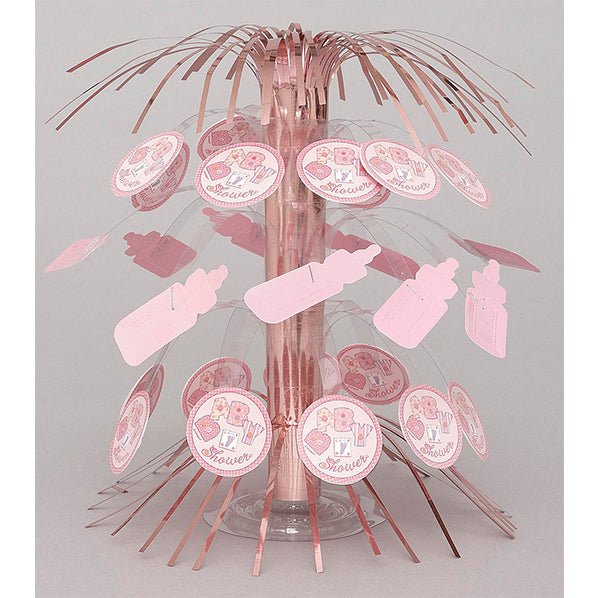 Pink Baby Shower Cascade Centrepiece 21.5cm - The Party Marketplace