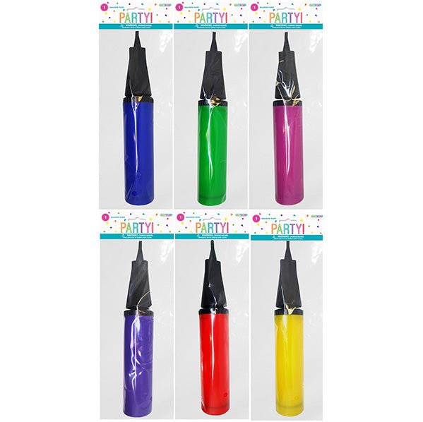Professional Balloon Pump - Assorted Colours - The Party Marketplace
