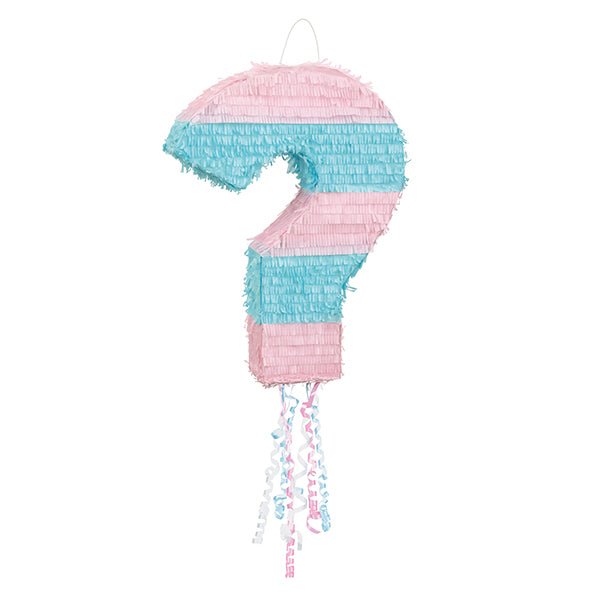 Pull String Piñata - Question Mark Gender Reveal - The Party Marketplace