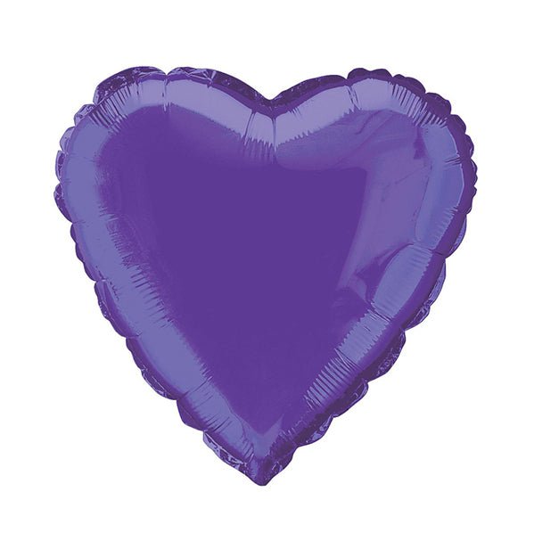 Purple Heart Foil Balloon 45cm - The Party Marketplace