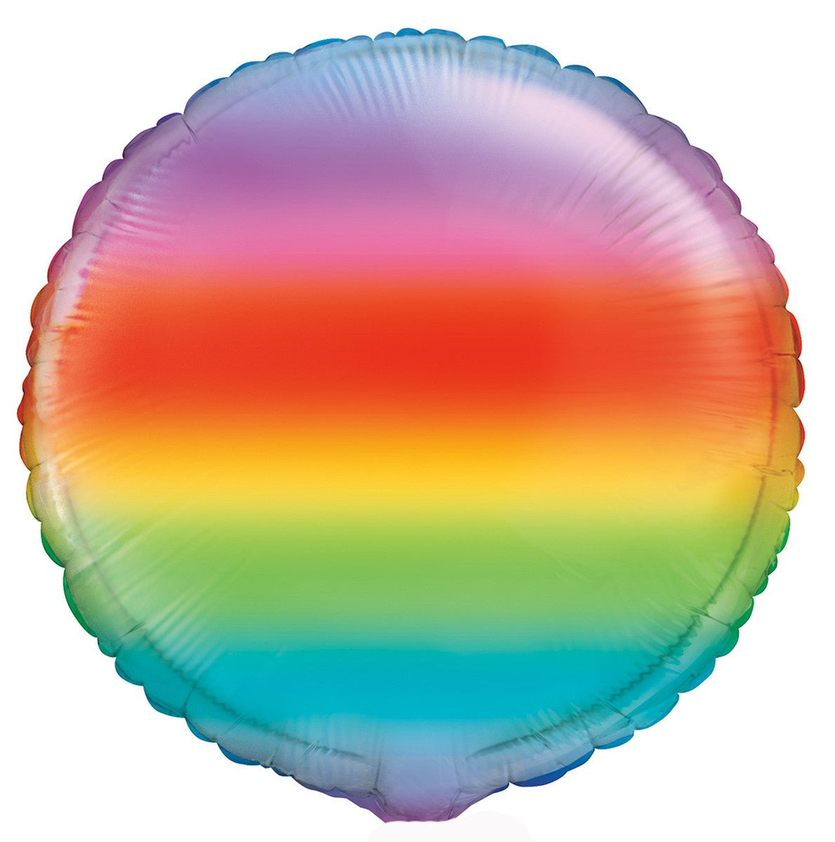 Rainbow Gradient Round Foil Balloon 45cm - The Party Marketplace