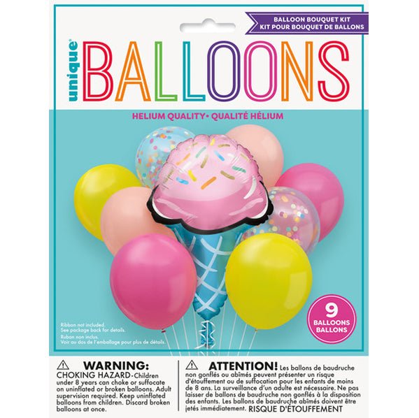 Rainbow Sweets Balloon Bouquet Kit (9 piece set) - The Party Marketplace