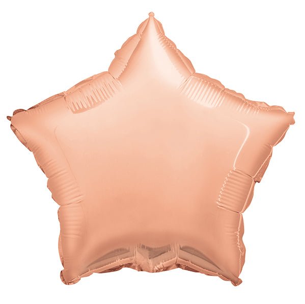 Rose Gold Star Foil Balloon 45cm - The Party Marketplace