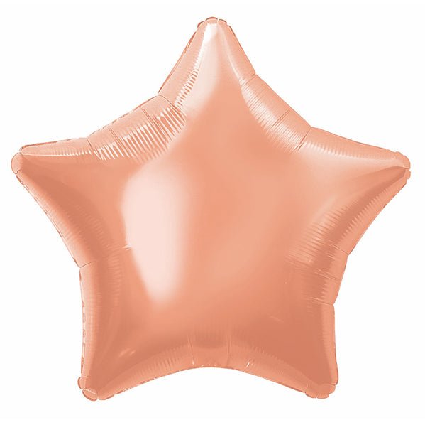 Rose Gold Star Foil Balloon 50cm - The Party Marketplace