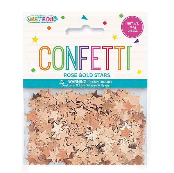 Rose Gold Stars Confetti (14g) - The Party Marketplace