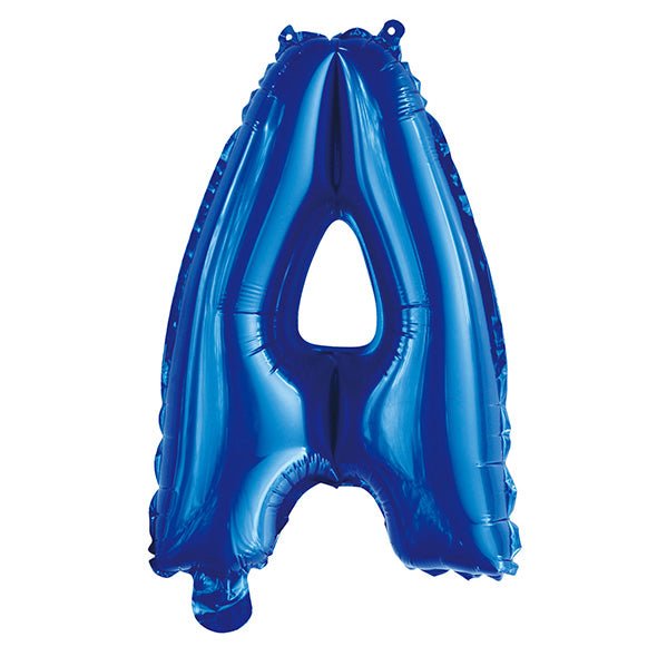 Royal Blue "A" Letter Foil Balloon (35cm) - The Party Marketplace