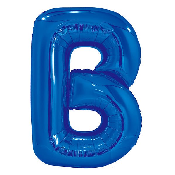 Royal Blue "B" Letter Foil Balloon (86cm) - The Party Marketplace