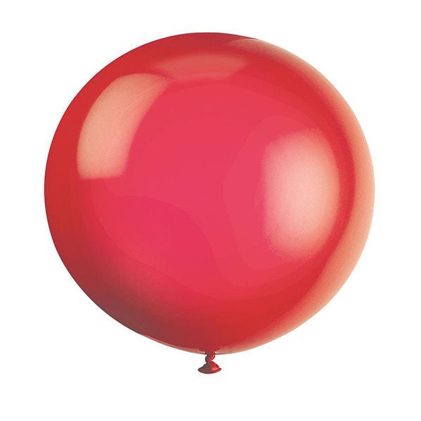 Scarlet Red Balloons 91cm (Pack of 6) - The Party Marketplace