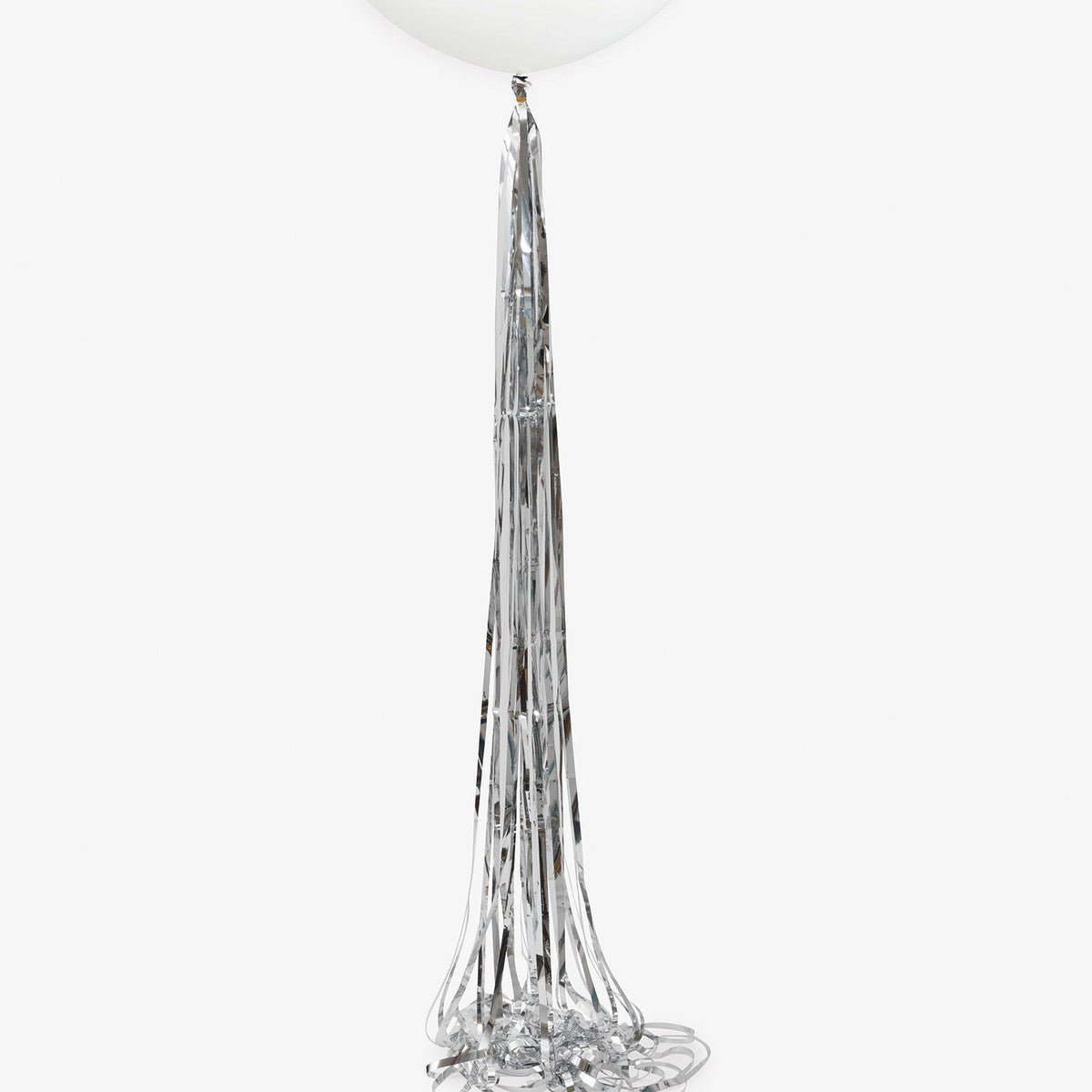 Silver Foil Tassel Balloon Tail 1.82m - The Party Marketplace