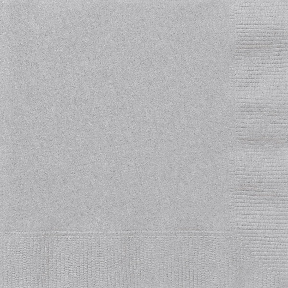 Silver Luncheon Napkins (Pack of 20) - The Party Marketplace