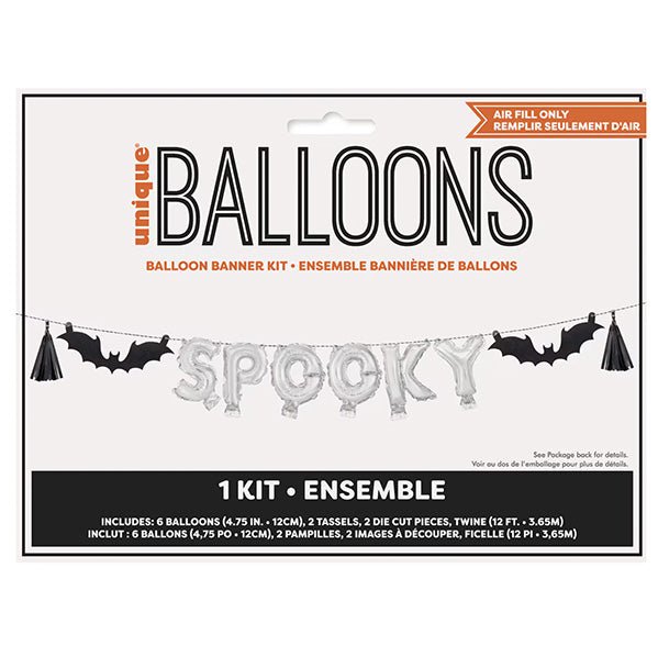 "Spooky" Foil Letter Balloon Kit - The Party Marketplace