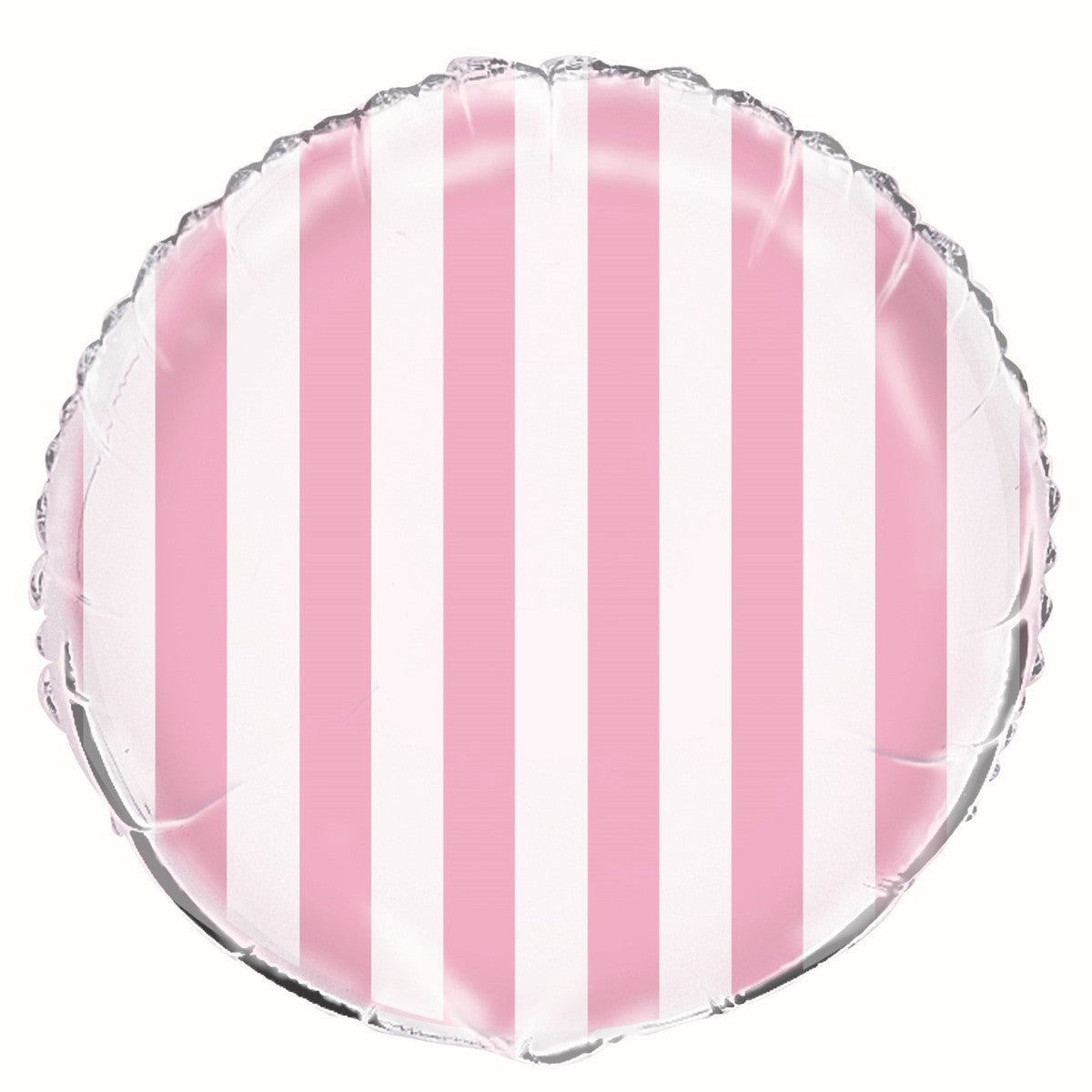 Stripes Foil Balloon 45cm - Lovely Pink - The Party Marketplace
