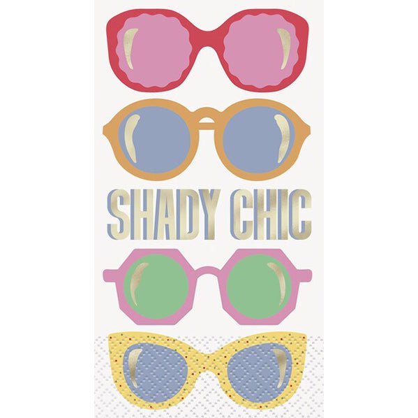 Summer Chic "Shady Chic" Guest Napkins (Pack of 16) - The Party Marketplace
