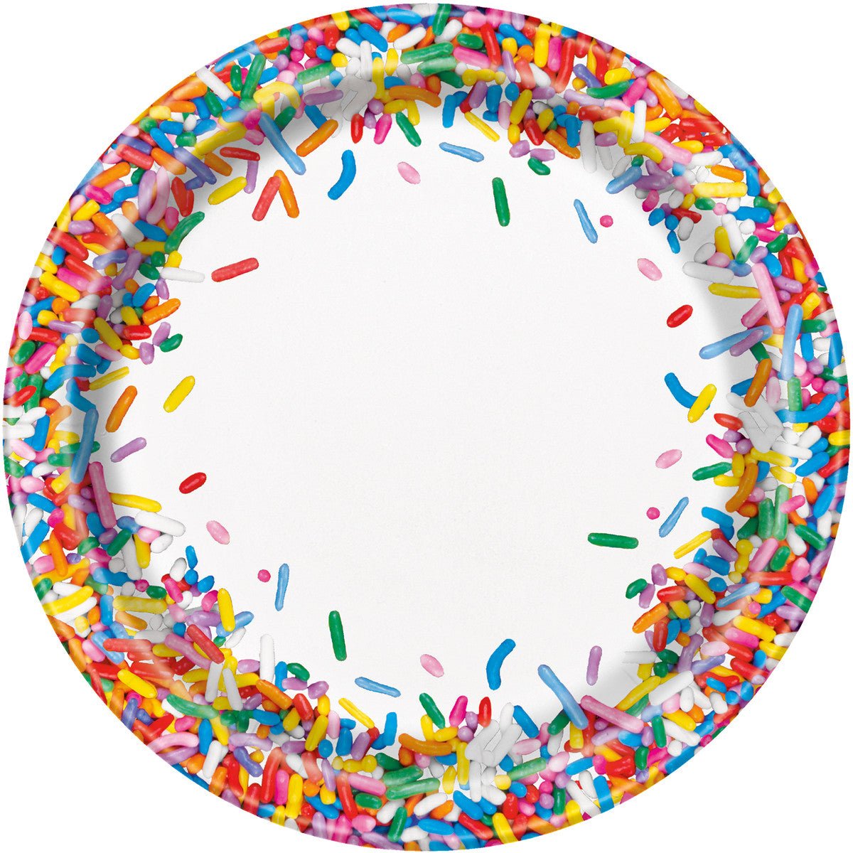 Sweet Sprinkles Paper Plates 18cm (Pack of 8) - The Party Marketplace