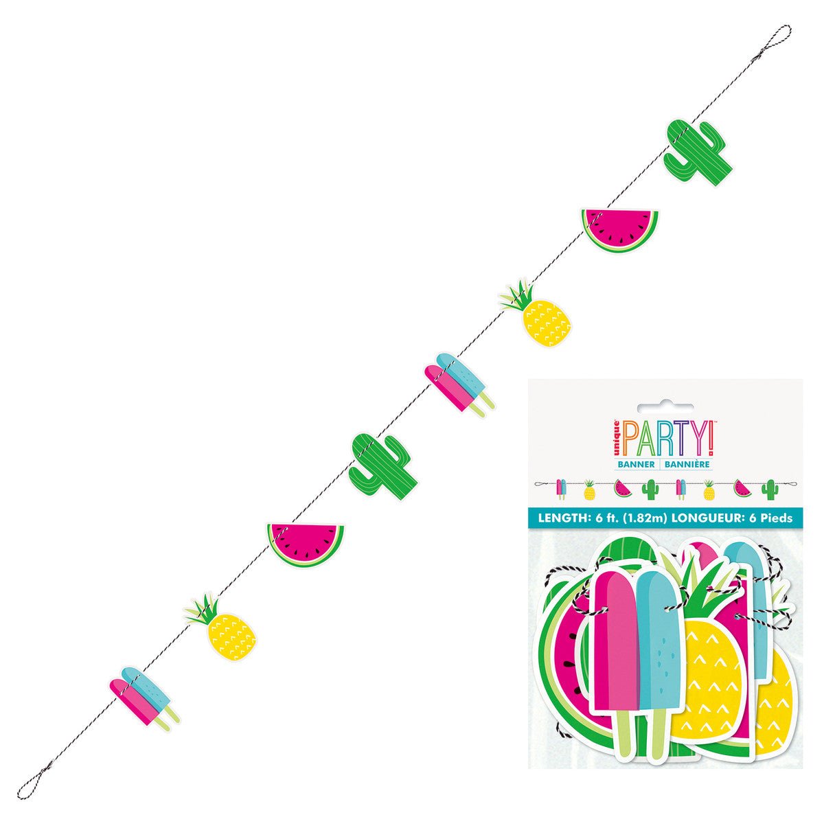 Sweet Succulent Cutout Banner - 1.82m - The Party Marketplace
