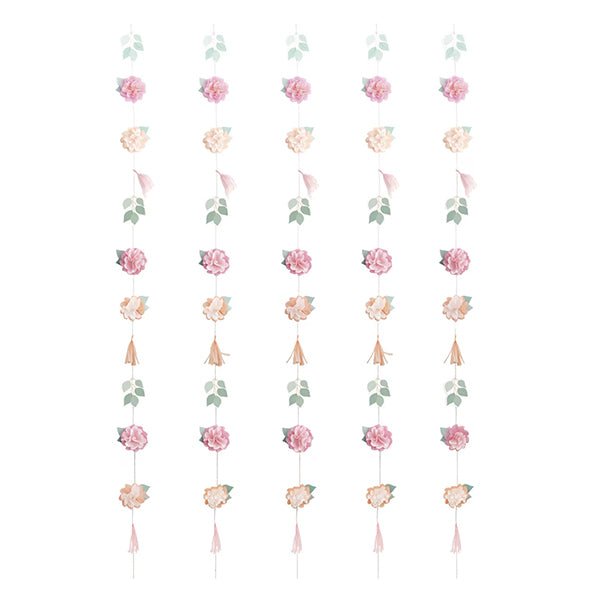Tassel & Flower Garland Backdrop Kit - The Party Marketplace