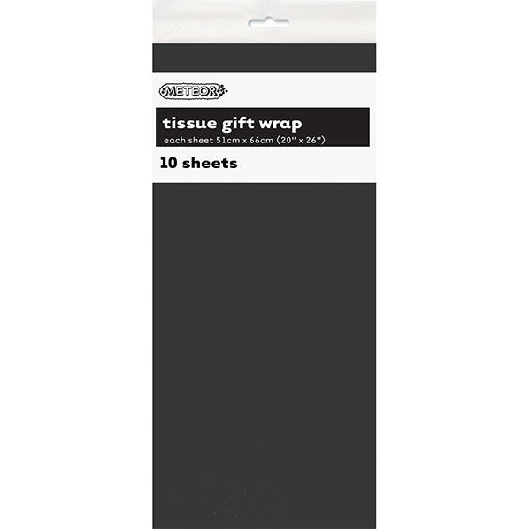 Tissue Paper - Midnight Black (10 Sheets) - The Party Marketplace