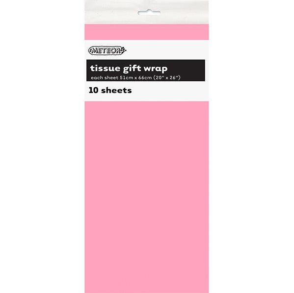 Tissue Paper - Pastel Pink (10 Sheets) - The Party Marketplace
