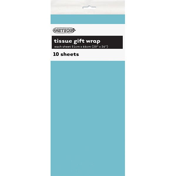 Tissue Paper - Powder Blue (10 Sheets) - The Party Marketplace